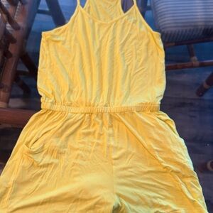 Sunny Yellow Kids Romper, like new